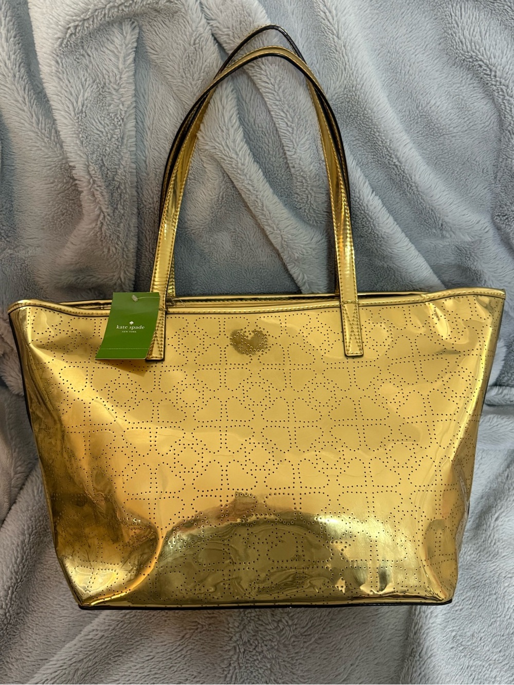 NWT NEW KATE SPADE Metro Gold Harmony Spade Tote